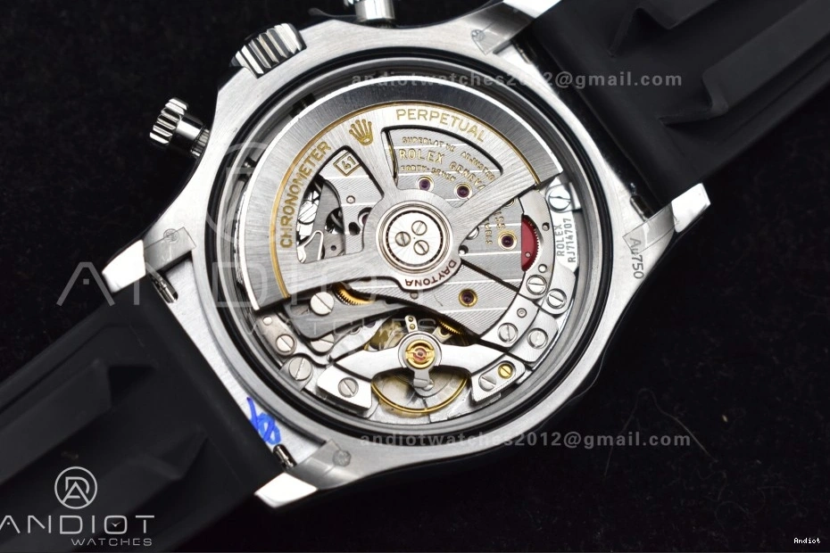 Best Oysterflex 1:1 (Weighted) SH4131 Diamonds Strap Edition 126519 Silver Black Dial on Daytona V6 QF 0301